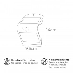 Applique da Parete EDM 31840 Nero polipropilene 1,5 W 220 lm