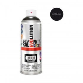 Vernice spray Pintyplus Evolution MT153 Metallizzato 400 ml Nero