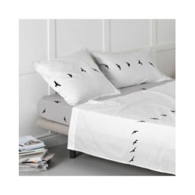 Lenzuolo con angoli aderenti HappyFriday BLANC Multicolore Ala francese 28 x 2 x 38 cm 140 x 200 x 32 cm