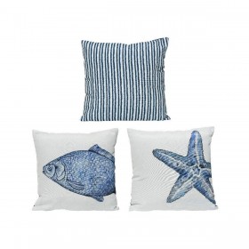 Cuscino Azzurro Bianco Multicolore 40 x 40 cm