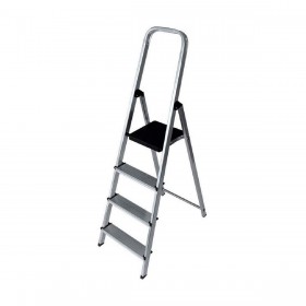 Scala Pieghevole a 4 Scalini EDM Alluminio (43 x 10,5 x 149 cm)