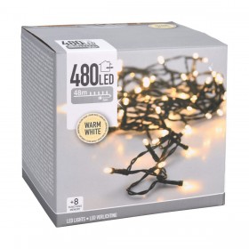 Ghirlanda di Luci LED Bianco Bianco Caldo 53 m