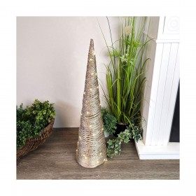 Albero di Natale Dorato Bianco Caldo Ø 20 X 80 CM (3 Unità)