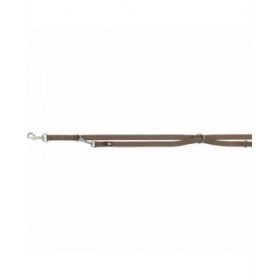 Guinzaglio regolabile per cane Trixie Premium Nocciola XS/S