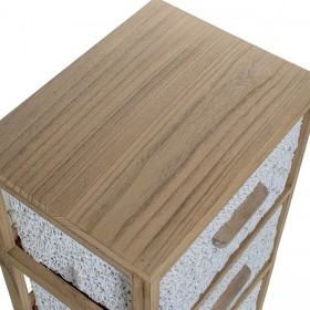 Cassettiera Alexandra House Living Bianco 40 x 94 x 30 cm