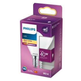 Lampadina LED Philips F 40 W 4,3 W E14 470 lm 4,5 x 8,2 cm (2700 K)