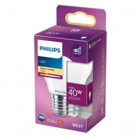 Lampadina LED Philips F 40 W 4,3 W E27 470 lm 4,5 x 8,2 cm (2700 K)
