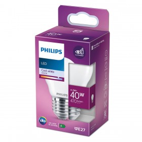 Lampadina LED Philips Bianco F 40 W 4,3 W E27 470 lm 4,5 x 7,8 cm (4000 K)