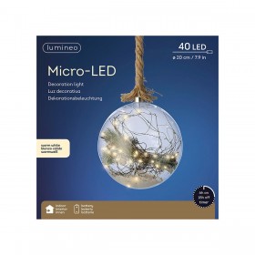 Lampadina LED Lumineo Ø 20 cm Trasparente