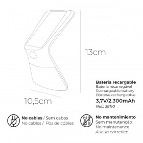 Lampada LED con Sensore di Movimento EDM 31843 Bianco polipropilene 3,5 W