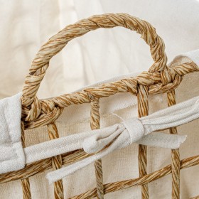 Set di Cesti Alexandra House Living 03849 Marrone Legno Rattan Fibra naturale (3 Unità)