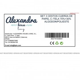 Set di Cesti Alexandra House Living 03849 Marrone Legno Rattan Fibra naturale (3 Unità)