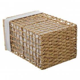 Set di Cesti Alexandra House Living Marrone Legno Rattan Fibra naturale 43 x 56 x 36 cm 6 Pezzi