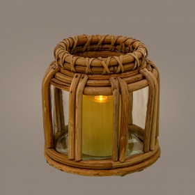 Portacandele Alexandra House Living Cristallo 17 x 16 cm