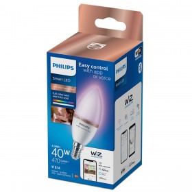 Lampadina LED Philips Wiz Full Colors F 40 W 4,9 W E14 470 lm (2200-6500 K)