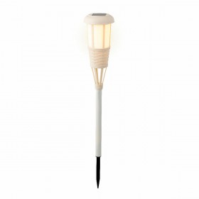 Picchetto solare da giardino Lumineo Bianco 61 x 10 cm vimini Solare