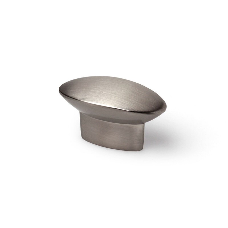 Pomo Rei 743 Metallo 41 x 19 mm Raso nichel 4 Pezzi