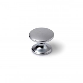 Pomo Rei 756 Argentato Metallo Ø 33 x 27 mm 4 Pezzi
