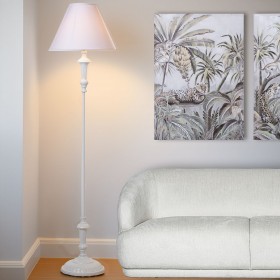 Lampada da Terra Alexandra House Living Bianco 60 W 38 x 155 x 38 cm