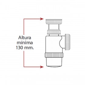 Sifone del lavandino Mirtak Plastica PVC
