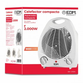 Riscaldamento Verticale EDM 07204 Bianco 1000-2000 W 1000 - 2000 W