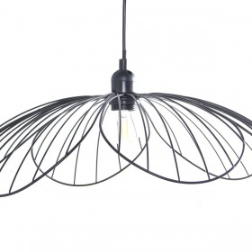 Lampadario Alexandra House Living Nero Metallo 40 W 50 x 16 x 50 cm