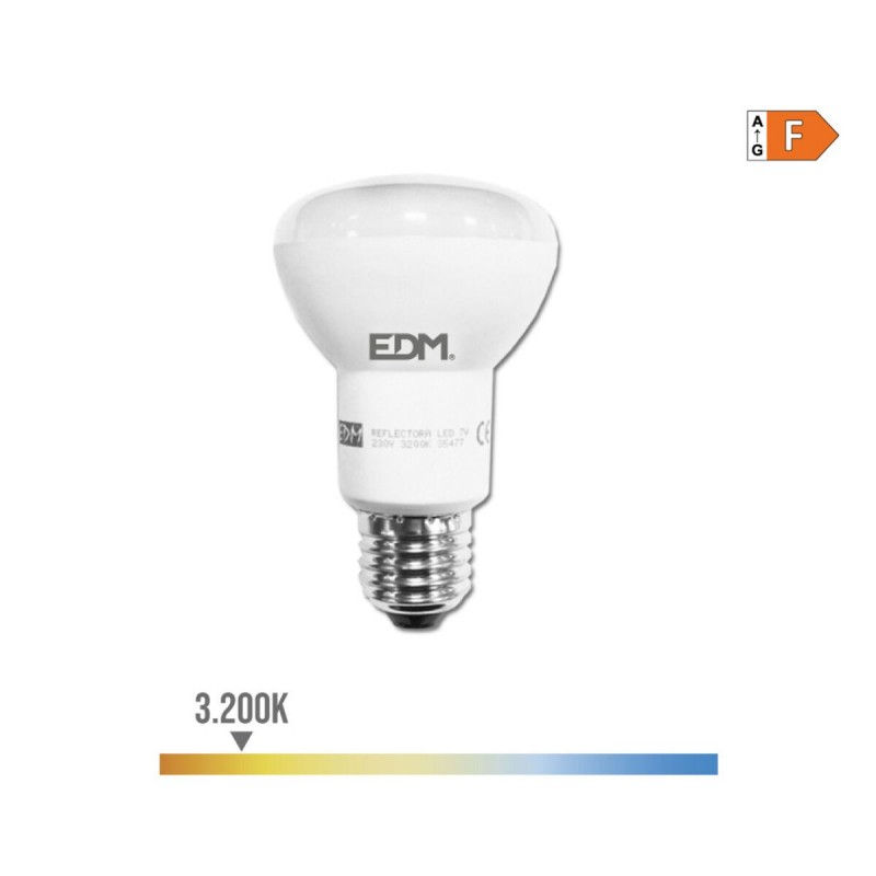 Lampadina LED EDM 35477 F 7 W 48 W 37 W E27 600 lm 470 lm Ø 6,3 x 10 cm Riflettore (3200 K)