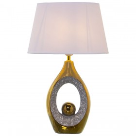 Lampada da tavolo Alexandra House Living Multicolore Dorato Ceramica 40 W 31 x 50 x 20 cm