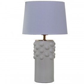 Lampada da tavolo Alexandra House Living Bianco Multicolore Ceramica 40 W 28 x 49 x 28 cm