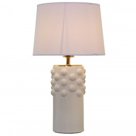 Lampada da tavolo Alexandra House Living Bianco Multicolore Ceramica 40 W 28 x 49 x 28 cm