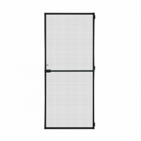 Tenda Zanzariera Schellenberg Porte Con cornice Fibra di Vetro Nero Alluminio (100 x 210 cm)