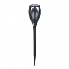 Picchetto solare da giardino Progarden Nero polipropilene Ø 10 x 58 cm Solare Effetto fiamma