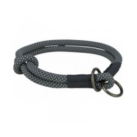 Collari da addestramento per cani Trixie Soft Rope Nero Grigio M 45 cm