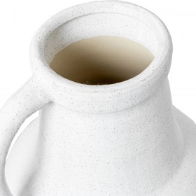 Vaso Alexandra House Living Bianco Ceramica 25 x 23 x 40 cm Con maniglia