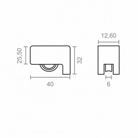 Battistrada EDM 85475 Inasa 163 rd09 Nylon 40 x 33,5 mm (2 Unità)