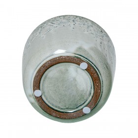 Set di vasi da fiori Alexandra House Living Bianco Ceramica Righe 4 Pezzi