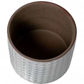 Set di vasi da fiori Alexandra House Living Bianco Ceramica 4 Pezzi