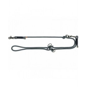 Guinzaglio regolabile per cane Trixie Soft Rope Nero Grigio S S/XL