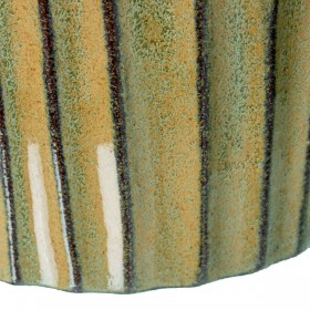 Set di vasi da fiori Alexandra House Living Verde Ceramica Righe 2 Pezzi