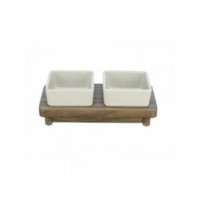 Ciotola per cani Trixie CityStyle Marrone Grigio Ø 10 cm 2 x 200 ml 24 x 4 x 12 cm