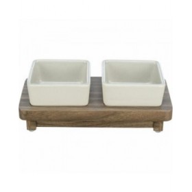 Ciotola per cani Trixie CityStyle Marrone Grigio Ø 10 cm 2 x 200 ml 24 x 4 x 12 cm