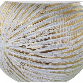 Lampada da tavolo Alexandra House Living Bianco Dorato Ceramica 40 W 35 x 43 x 35 cm