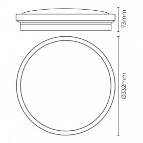 Applique Plafoniera LED EDM 32539 F 18 W 1820 Lm Circolare Superficie (4000 K)