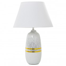 Lampada da tavolo Alexandra House Living Bianco Argentato Ceramica 60 W 13 x 38 x 13 cm