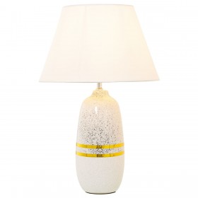 Lampada da tavolo Alexandra House Living Bianco Argentato Ceramica 60 W 13 x 38 x 13 cm