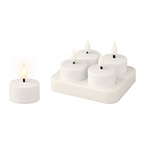 Candela LED Lumineo 485346 Bianco Ricaricabile Interno (4 Unità)