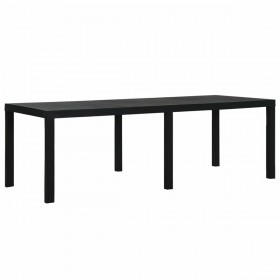 Tavolo da Pranzo IPAE Progarden Indo ind012an Estensibile Antracite 220 x 90 x 72 cm
