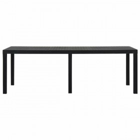 Tavolo da Pranzo IPAE Progarden Indo ind012an Estensibile Antracite 220 x 90 x 72 cm