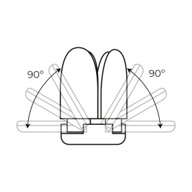 Lampadina LED EDM 98907 Leaf 30 W 200 W E27 3000 lm 35 x 11,2 cm Multidirezionale (6500 K)