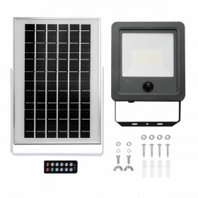Faro Proiettore EDM 31862 100 W 1200 Lm Solare Sensore di Movimento (6500 K)
